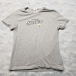 Pittsburgh Steelers Top Womens‎ XS Gray Short Sleeve NFL Football